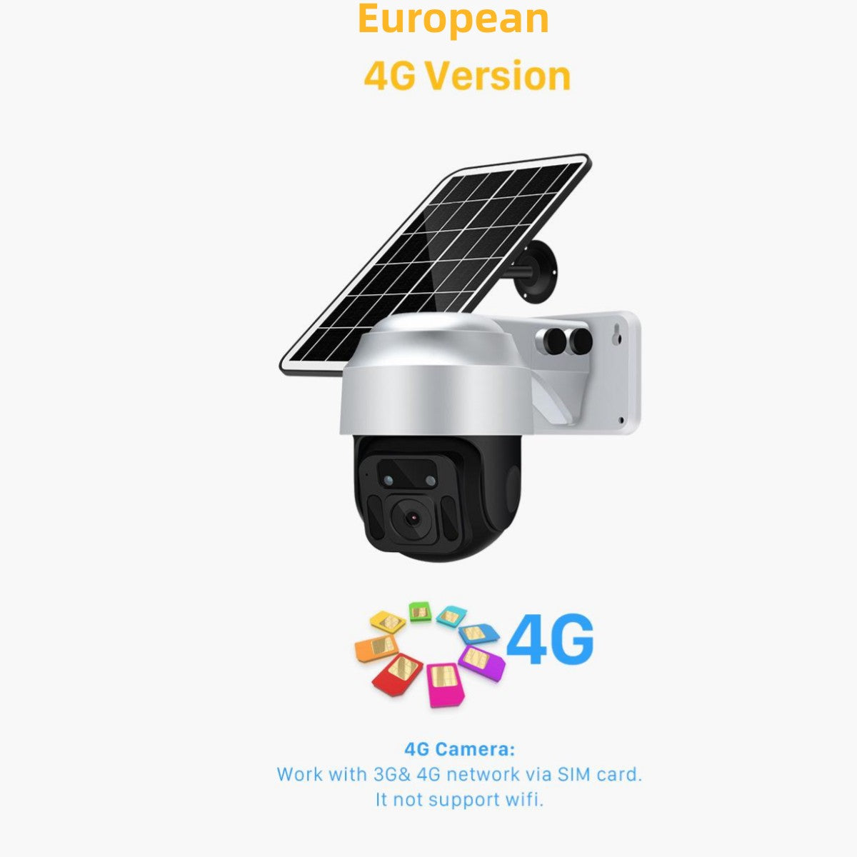 Solar Powered Wireless WiFi Surveillance Camera.