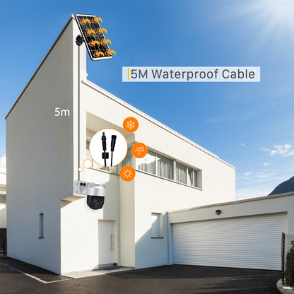 Solar Powered Wireless WiFi Surveillance Camera.