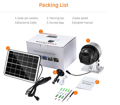 Solar Powered Wireless WiFi Surveillance Camera.