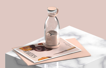 350ML Electric Juicer Blender Mixer USB Rechargeable Machine Household Portable.