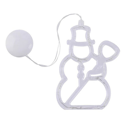 Christmas LED Suction Cup Chandelier Santa Claus Elk Snowman Lights Holiday Party Window Decor Lamps Battery Powered. 